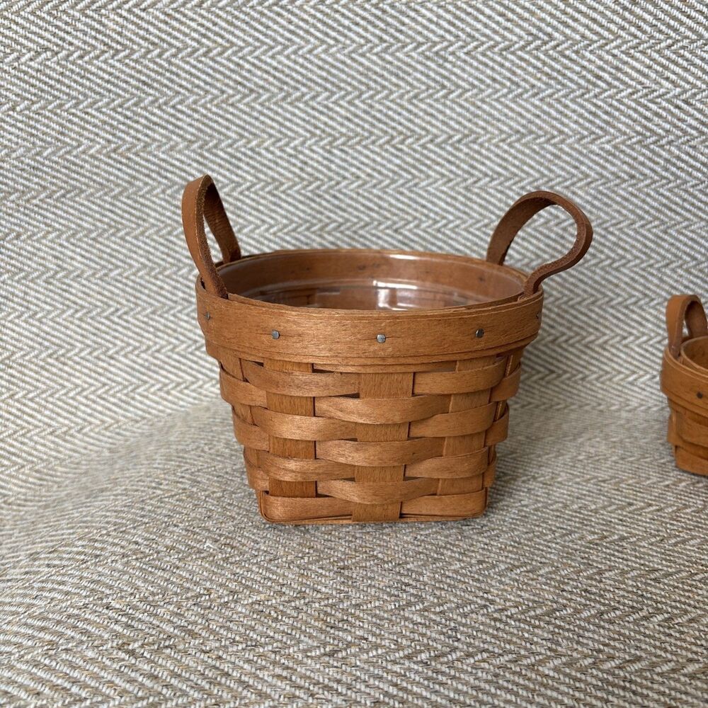 Longaberger Vintage Basket Bundle Of 3 - Picture 2 of 12